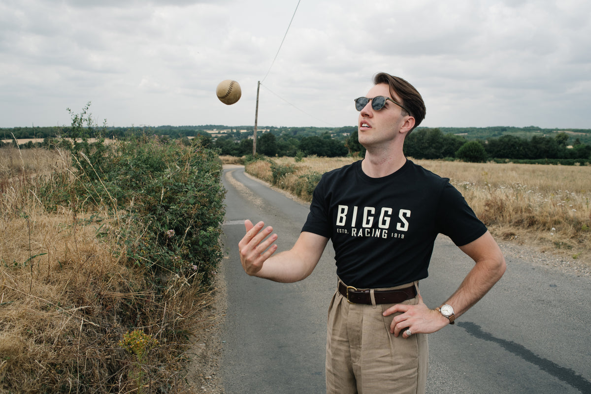 Biggs Racing T-Shirt in Black