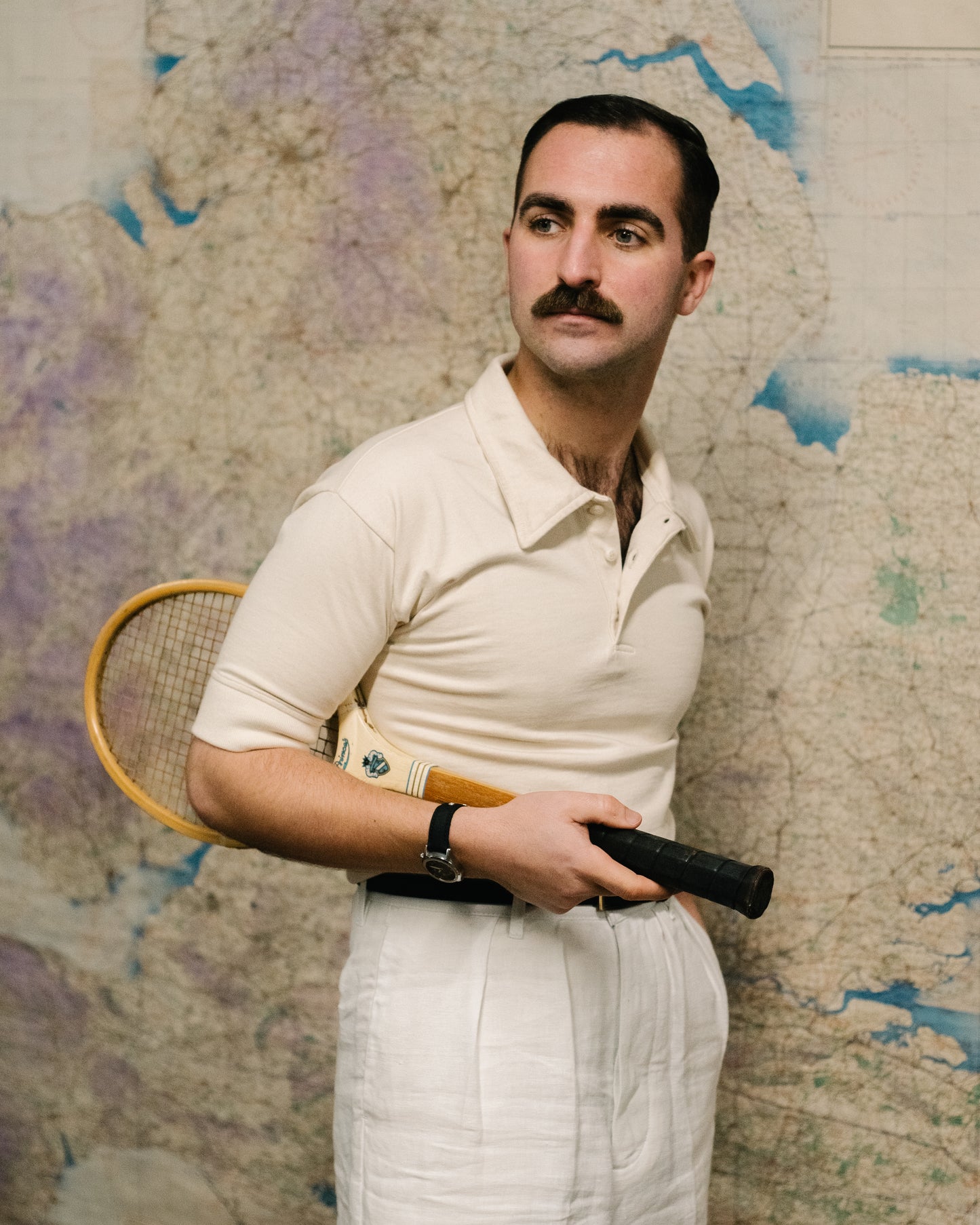 The Radcliffe Polo Shirt in Ivory