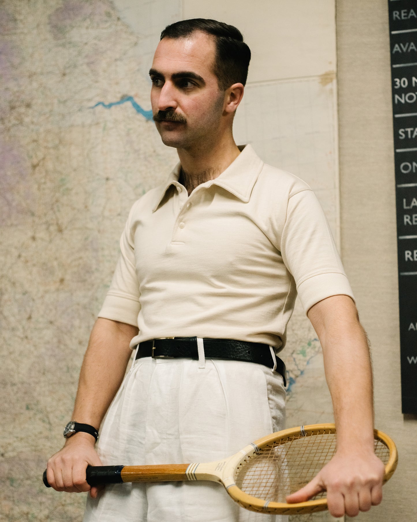 The Radcliffe Polo Shirt in Ivory