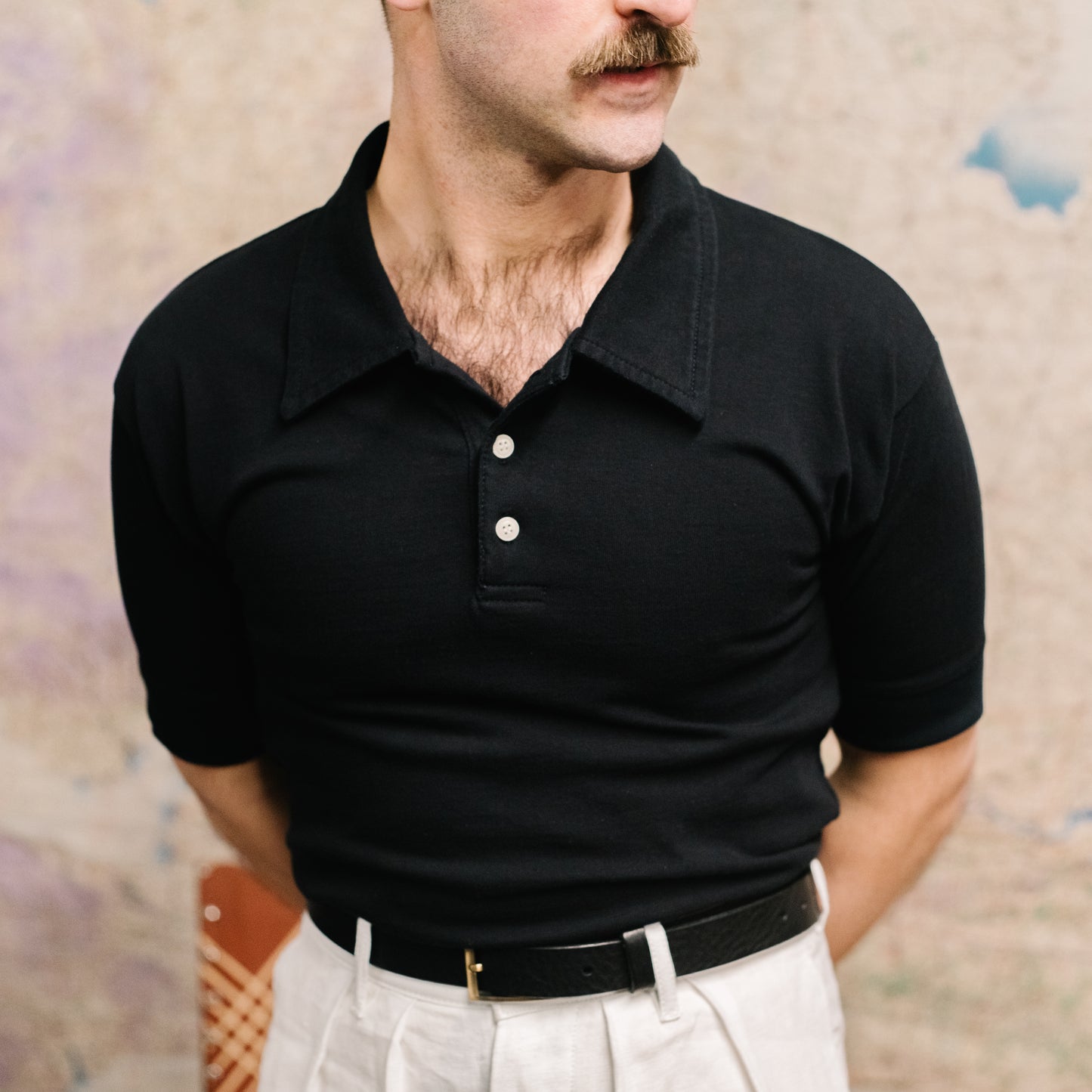 The Radcliffe Polo Shirt in Black