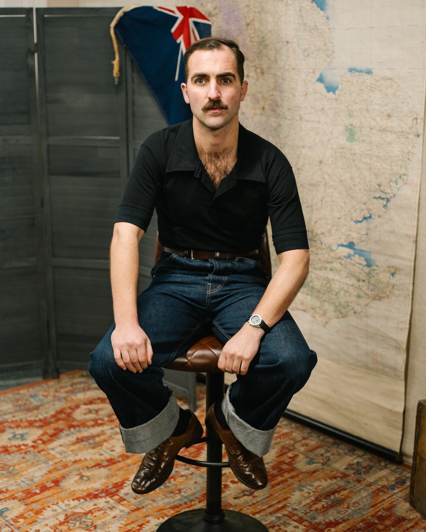 The Pembroke Polo Shirt in Black