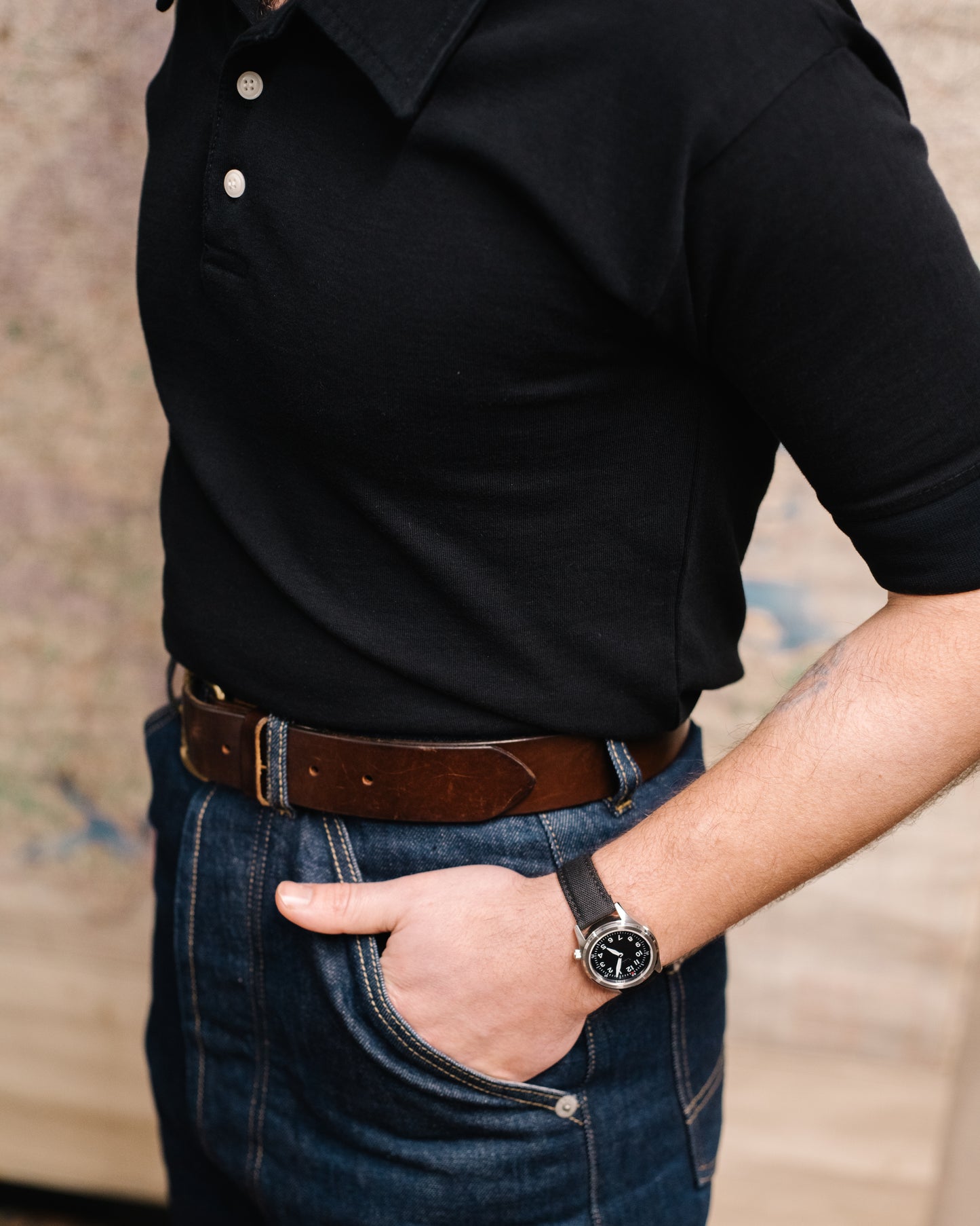 The Radcliffe Polo Shirt in Black