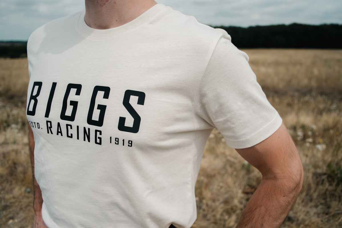 Biggs Racing T-Shirt in Cream