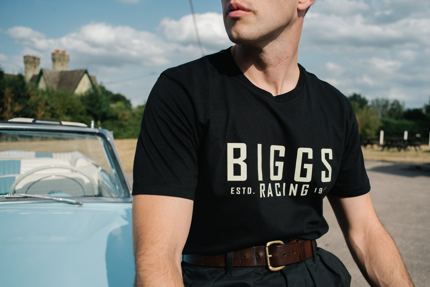 Biggs Racing T-Shirt in Black