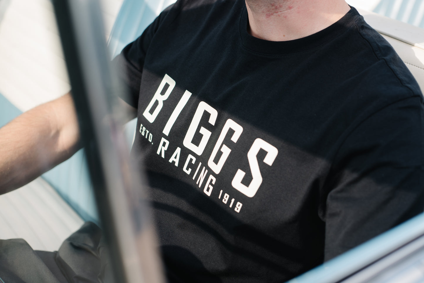 Biggs Racing T-Shirt in Black