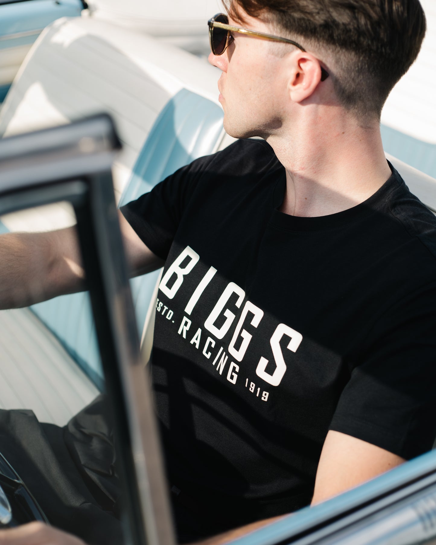 Biggs Racing T-Shirt in Black