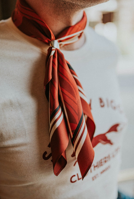The Albion Nouveau Scarf in Red