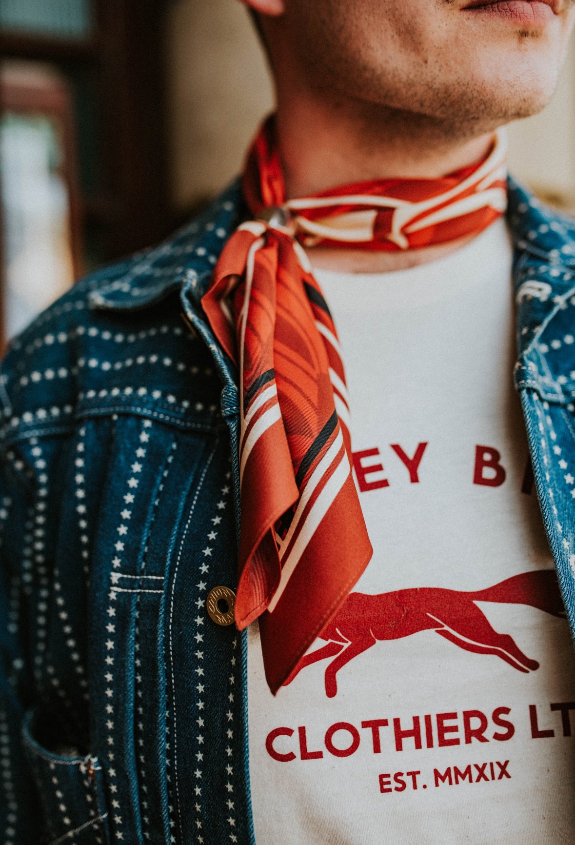Biggs Fox T-Shirt in Cream